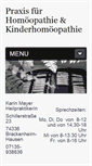 Mobile Screenshot of karins-praxis.de